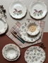 Hermia Amber 24 Juego de Cena de Porcelana de 24 Piezas Elegante Versátil Duradero Apto Lavavajillas Microondas